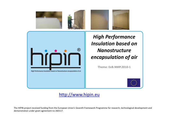 high performance insulation based on nanostructure