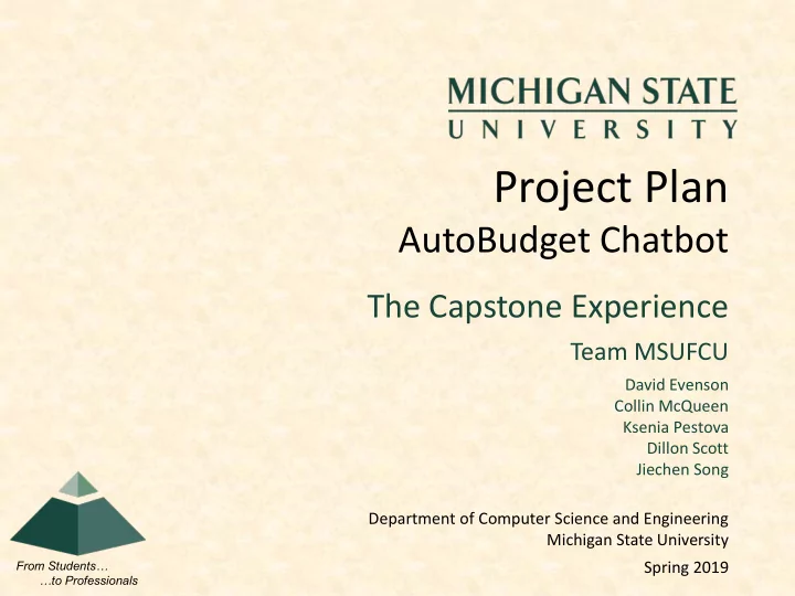 project plan