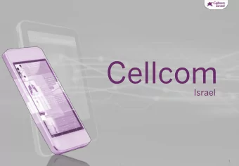 Cellcom  Israel  1  Full End-To-End Service  Communications Group  (1) Appx. 2.8 million  26%