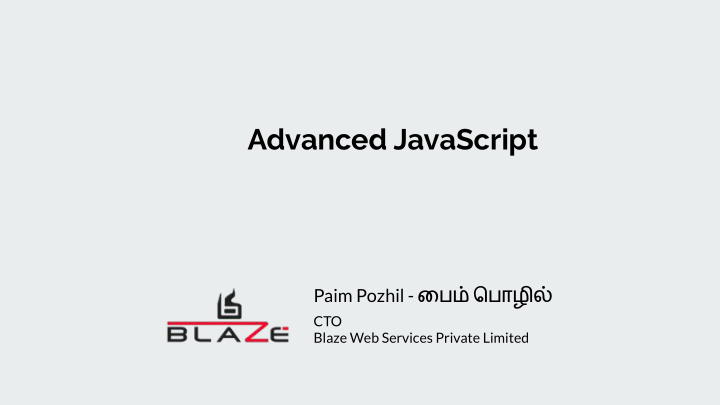 advanced javascript