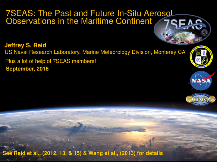 7seas the past and future in situ aerosol observations in