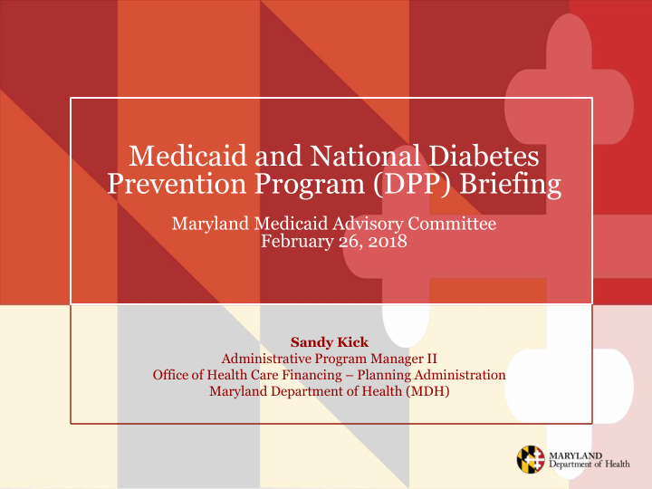 medicaid and national diabetes prevention program dpp