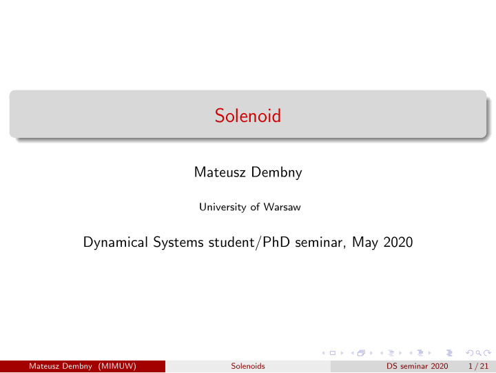 solenoid