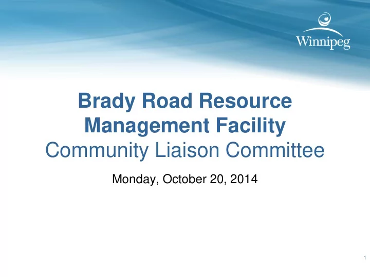brady road resource management facility community liaison