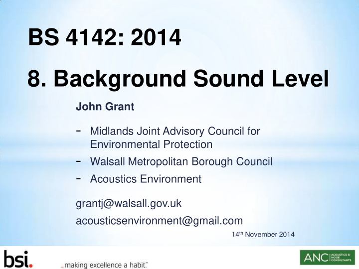 bs 4142 2014 8 background sound level