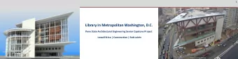 Library In Metropolitan Washington, D.C.  Penn State Architectural Engineering Senior Capstone