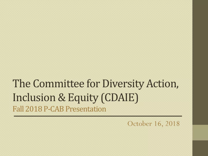 inclusion equity cdaie