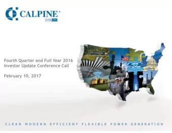 Fourth Quarter and Full Year 2016  Investor Update Conference Call  February 10, 2017  Safe Harbor