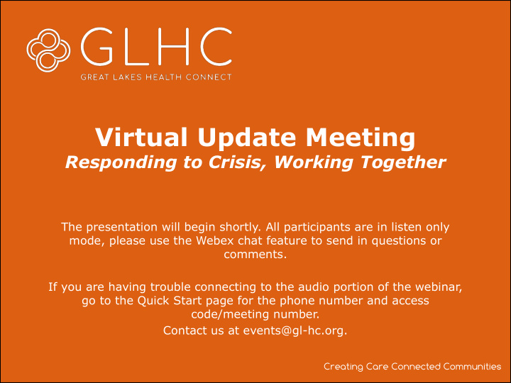 virtual update meeting