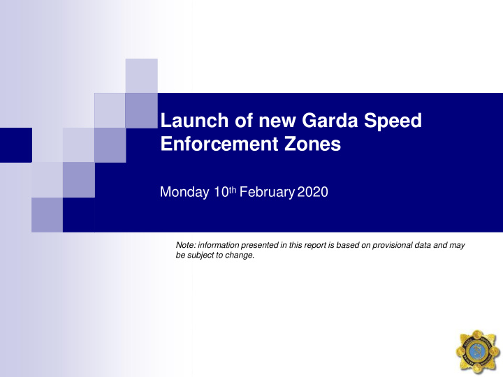launch of new garda speed enforcement zones