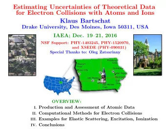 Estimating Uncertainties of Theoretical Data  for Electron Collisions with Atoms and Ions  Klaus
