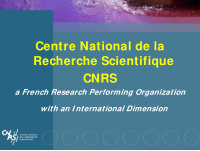 centre national de la recherche scientifique cnrs