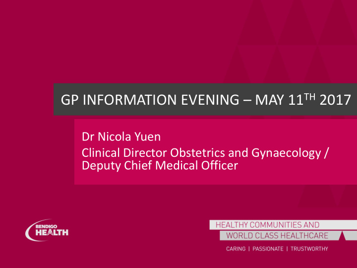 gp information evening may 11 th 2017