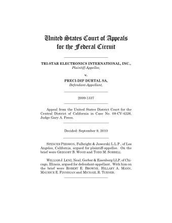 United States Court of Appeals  for the Federal Circuit  __________________________  TRI-STAR