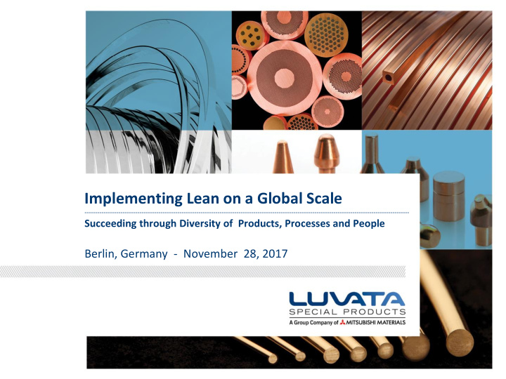 implementing lean on a global scale