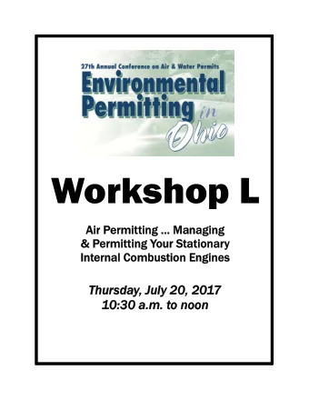 Biographical Information  DJ Wheeler, Senior Consultant, Trinity Consultants  110 Polaris Parkway,