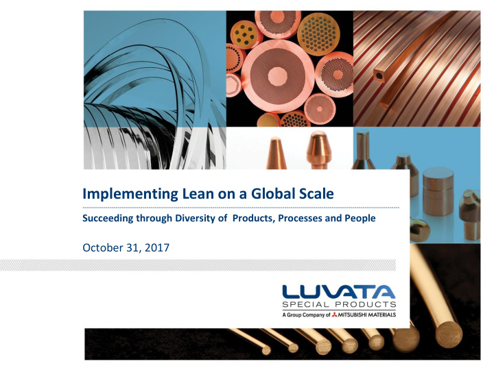 implementing lean on a global scale