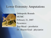 lower extremity amputations lower extremity amputations