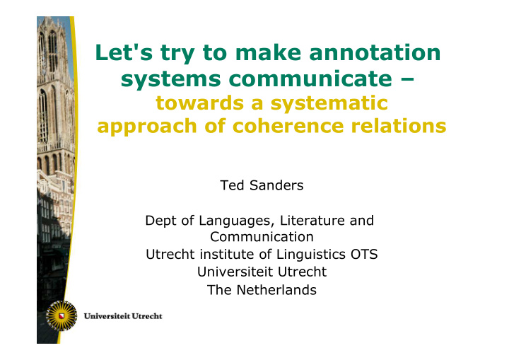 let s try to make annotation systems communicate