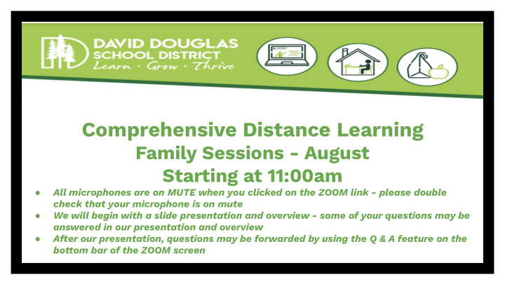 comprehensive distance learning