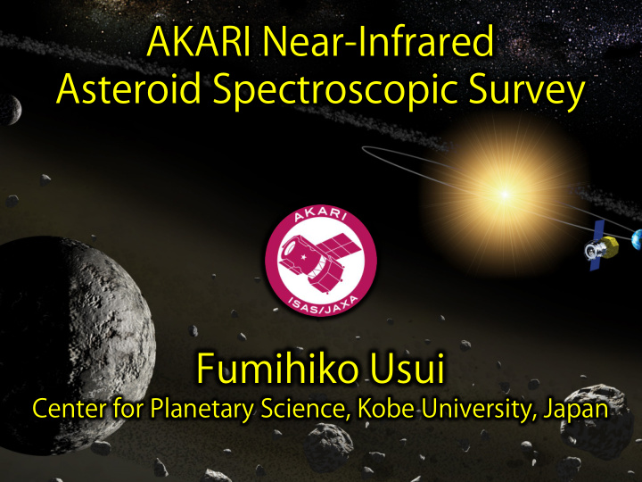 fumihiko usui akari near infrared asteroid spectroscopic