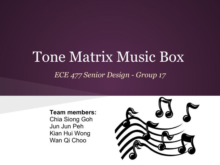 tone matrix music box