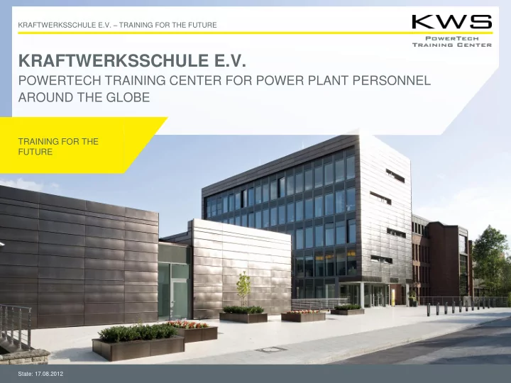 kraftwerksschule e v