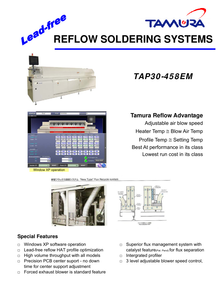 reflow soldering systems