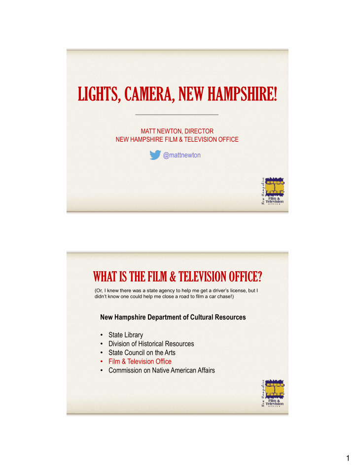 lights camera new hampshire