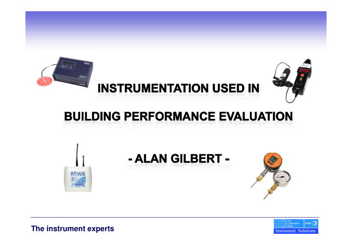the instrument experts