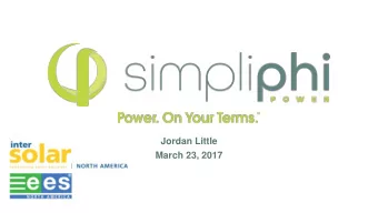 Jordan Little  March 23, 2017  Assessment of the Pros and Cons of  Microgrids and Grid Extensions