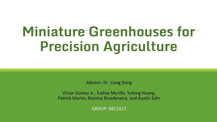 precision agriculture
