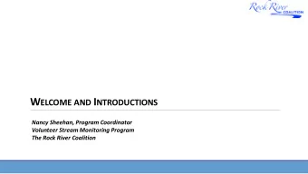Agenda  9:30 AM  10:30 AM  Plans for 2017 Full scale adaptive management  What it means for our
