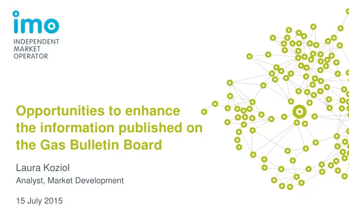opportunities to enhance the information published on the