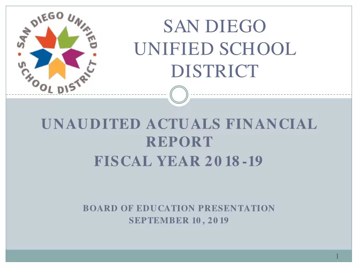 san diego unified school district