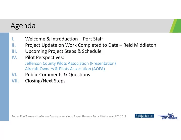 agenda