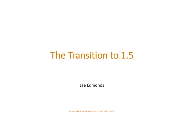 the the tr transition to to 1 5 1 5