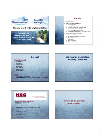 1  Clean Stream  What is Stormwater?  M anagement  Stormwater is water runoff after a rain storm