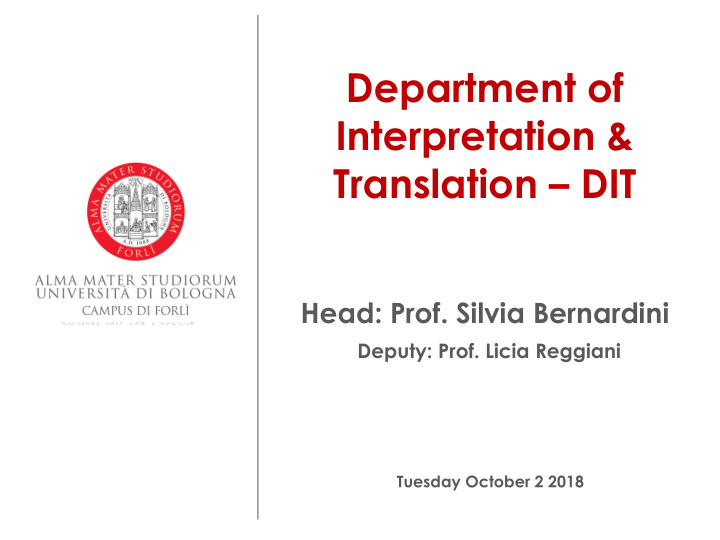 department of interpretation translation dit