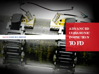 T  OF  D  Who we  ar  e  Co nve ntio na l a nd  Oil a nd Ga s, Re fine ry,  Ove r 400 pe rso nne l