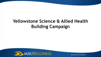 Building Campaign  Did You Know?    Total enrollment in 2016 was 4,366 students.    With 84