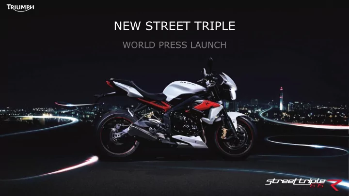 new street triple