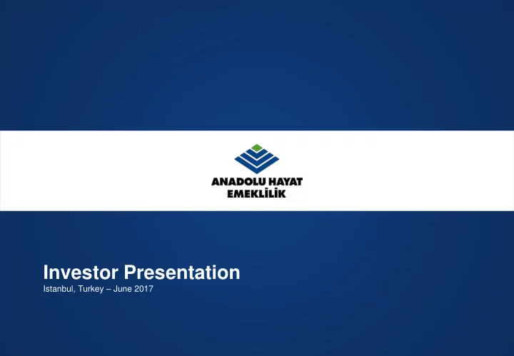 investor presentation