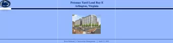 Potomac Yard Land Bay E  Arlington, Virginia Drew Heilman   Construction Management     April