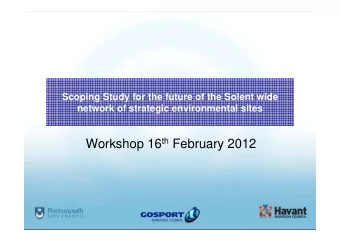 Workshop 16 th February 2012  Portsmouth, Havant &amp; Gosport Coastal Team  Partnership Working