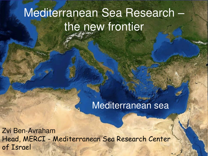 mediterranean sea research