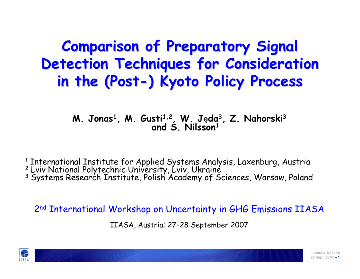 comparison of preparatory signal comparison of