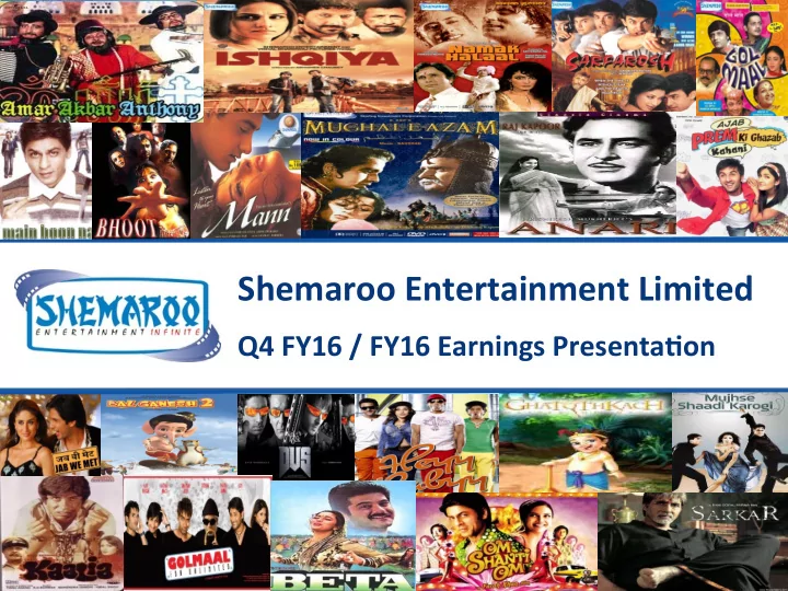 shemaroo entertainment limited