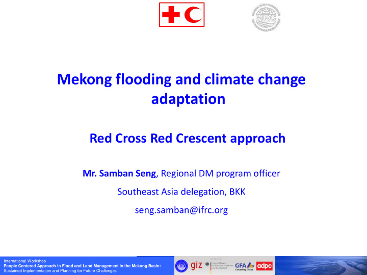 mekong flooding and climate change adaptation