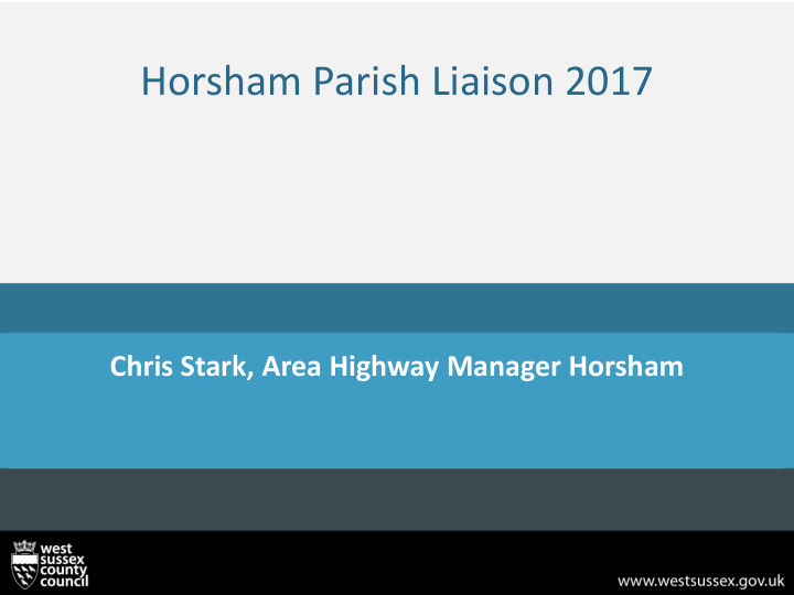 horsham parish liaison 2017